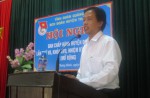 Đồng chí Đinh Nguyên Vũ - Phó Bí thư Tỉnh đoàn phát biểu tại Hội nghị