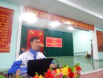 Đ/c Trần Hữu Phước - Phó Bí thư Huyện đoàn, phát biểu khai mạc Lớp tập huấn