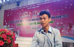 Đ/c Trần Hữu Phước - Phó Bí thư Huyện đoàn - Chủ tịch Hội đồng Đội huyện phát biểu khai mạc Liên hoan