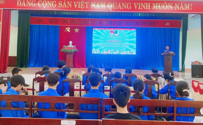 Đoàn xã Bình Nguyên sinh hoạt lễ kỷ niệm 92 năm ngày thành lập Đoàn TNCS Hồ Chí Minh (26/3/1931 - 26/3/2023)