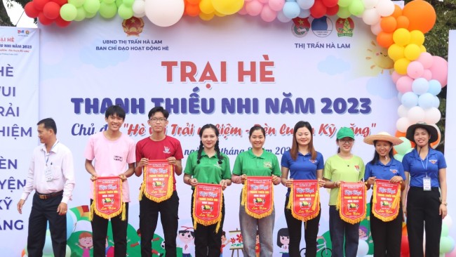 Đoàn thị trấn Hà Lam tổ chức Trại hè thanh thiếu nhi năm 2023