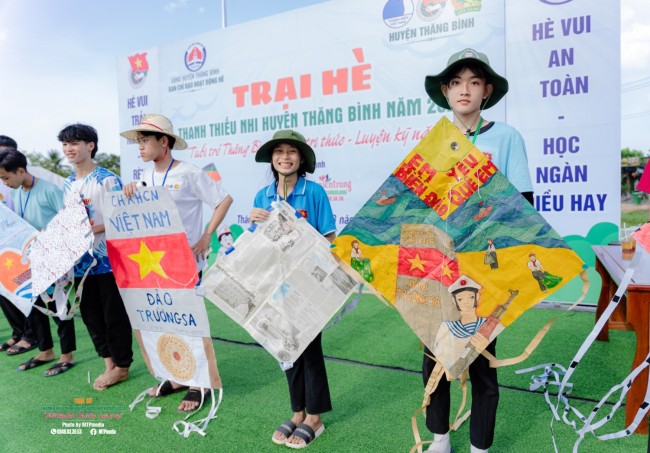Thăng Bình tổ chức cuộc thi cánh diều tuổi thơ với chủ đề "Em yêu biển đảo quê hương"