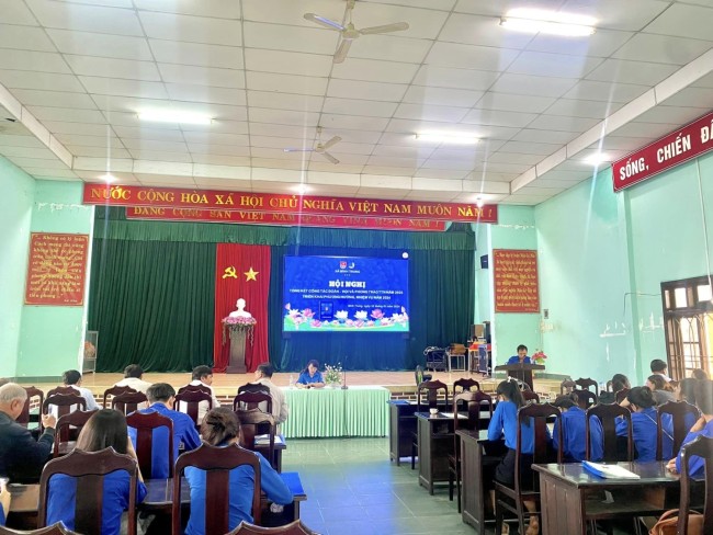 Đoàn xã Bình Trung tổ chức hội nghị tổng kết công tác Đoàn - Hội và phong trào TTN năm 2023