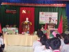 Thầy Lê Vũ Anh Tuấn - PHT nhà trường phát biểu tại ngày hội