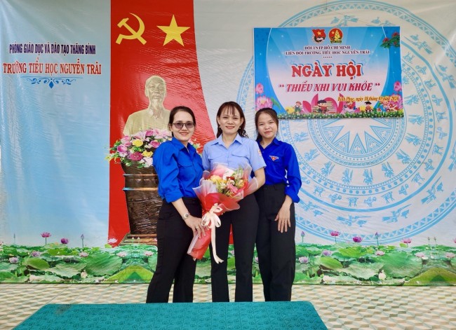 Liên đội Trường Tiểu học Nguyễn Trãi phối hợp với Hội đồng đội xã Bình Phục tổ chức Ngày hội "Thiếu nhi vui khỏe"