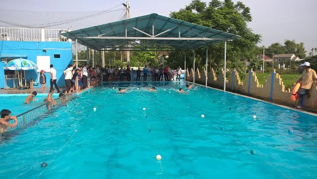 Đoàn thị trấn Hà Lam tổ chức giải bơi Thanh thiếu niên - nhi đồng hè 2016