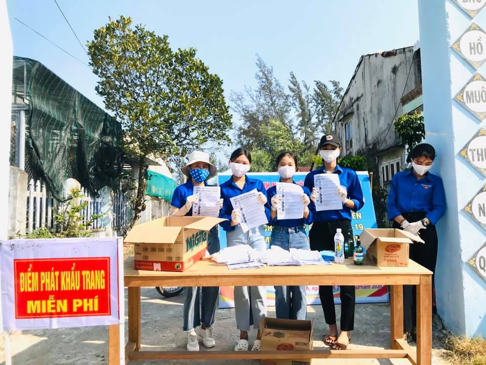 Tuổi trẻ xã Bình Minh chung tay tuyên truyền phòng chống dịch bệnh Covid 19