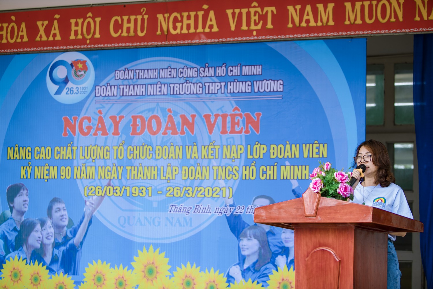 Đoàn trường THPT Hùng Vương phối hợp với BHDNGLL tổ chức ngày hội đoàn viên