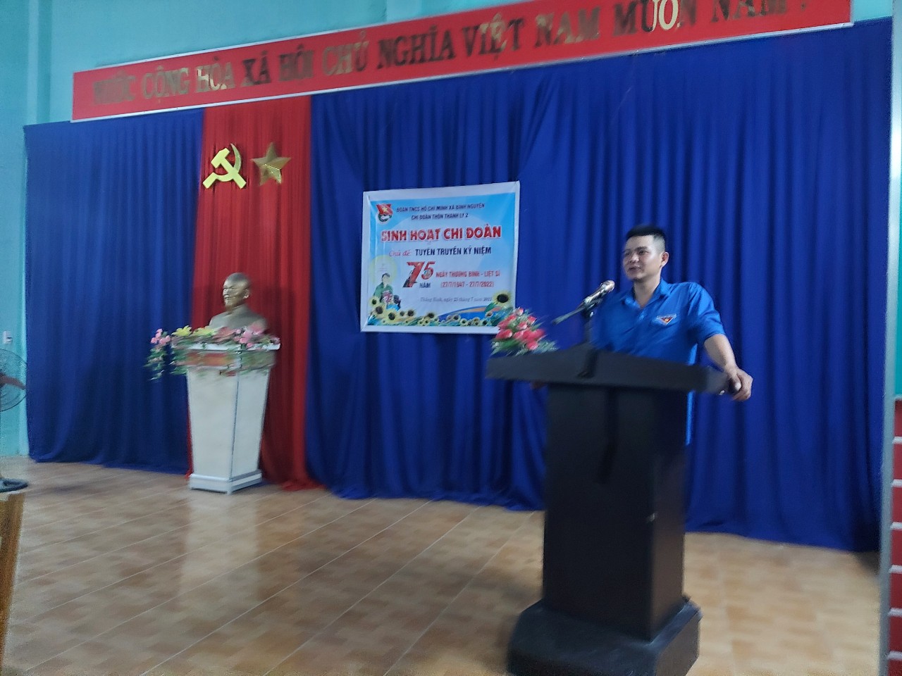Chi đoàn thôn Thanh Ly 2 - xã Bình Nguyên tổ chức sinh hoạt chi đoàn tháng 7 năm 2022