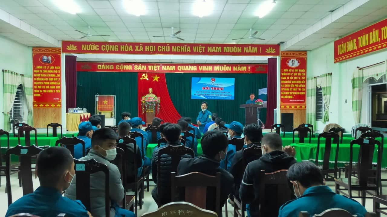 Xã Bình Phú tổ chức đối thoại lãnh đạo UBND với thanh niên theo Luật thanh niên năm 2022