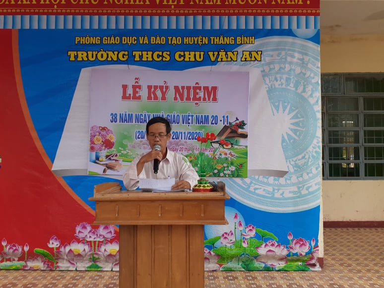 Liên đội THCS Chu Văn An tổ chức lễ kỷ niệm 38 năm ngày NGVN 20/11
