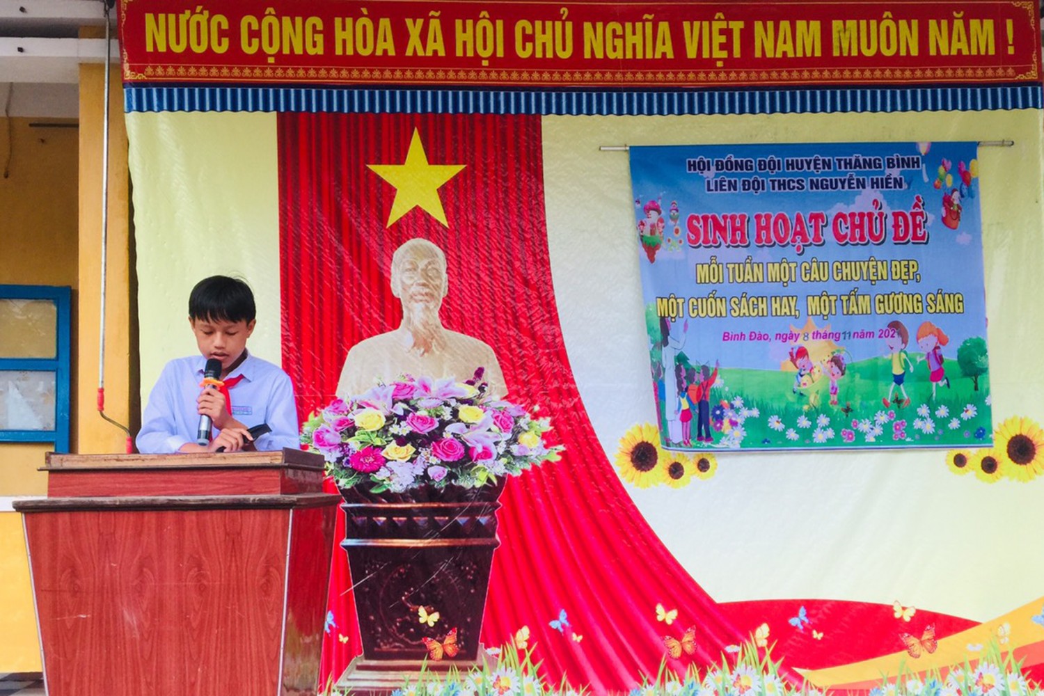 Em Nguyễn Tấn Đạt thực hiện chủ đề
