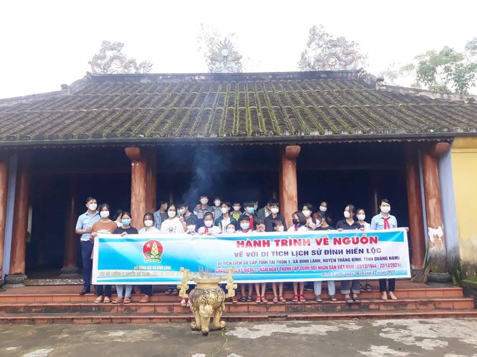 Hội đồng Đội xã Bình Lãnh phối hợp với 2 Liên đội trường TH Nguyễn Chí Thanh và THCS Hoàng Hoa Thám tổ chức "hành trình về nguồn"