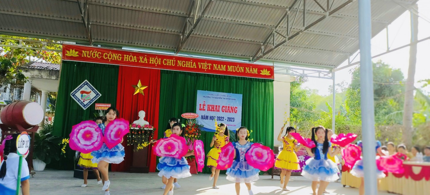 Liên đội Nguyễn Thị Minh Khai tổ chức lễ khai giảng năm học mới 2022-2023