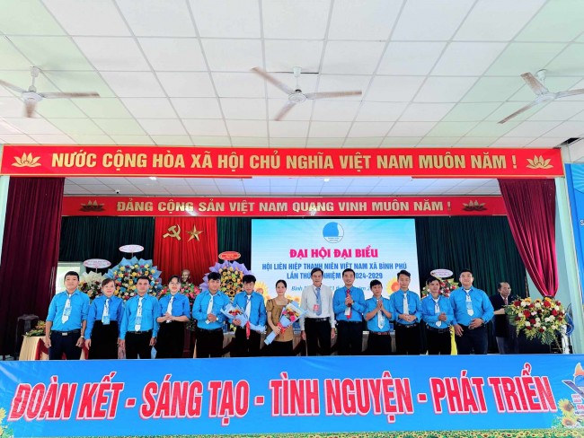 Bình Phú tổ chức thành công Đại hội Đại biểu Hội Liên hiệp Thanh niên Việt Nam xã lầ thứ 6, nhiệm kỳ 2024-2029