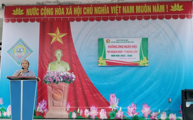 Liên đội THCS Nguyễn Đình Chiểu phát động Kế hoạch nhỏ